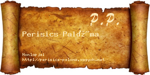 Perisics Palóma névjegykártya